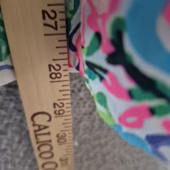 Lilly Pulitzer Girls Little Kinley Special Delivery Lace Blue Pink Dress 12 - Picture 6 of 9